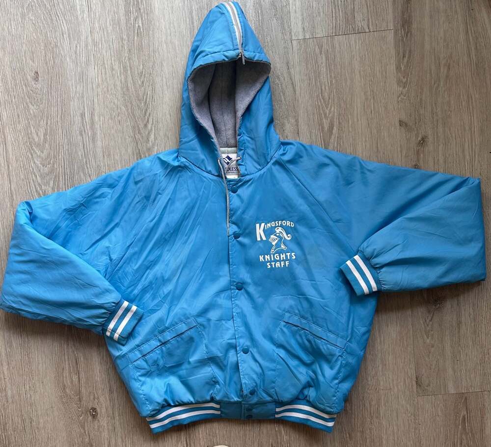 Vintage Windless Kingsford Knights Staff Varsity Jacket